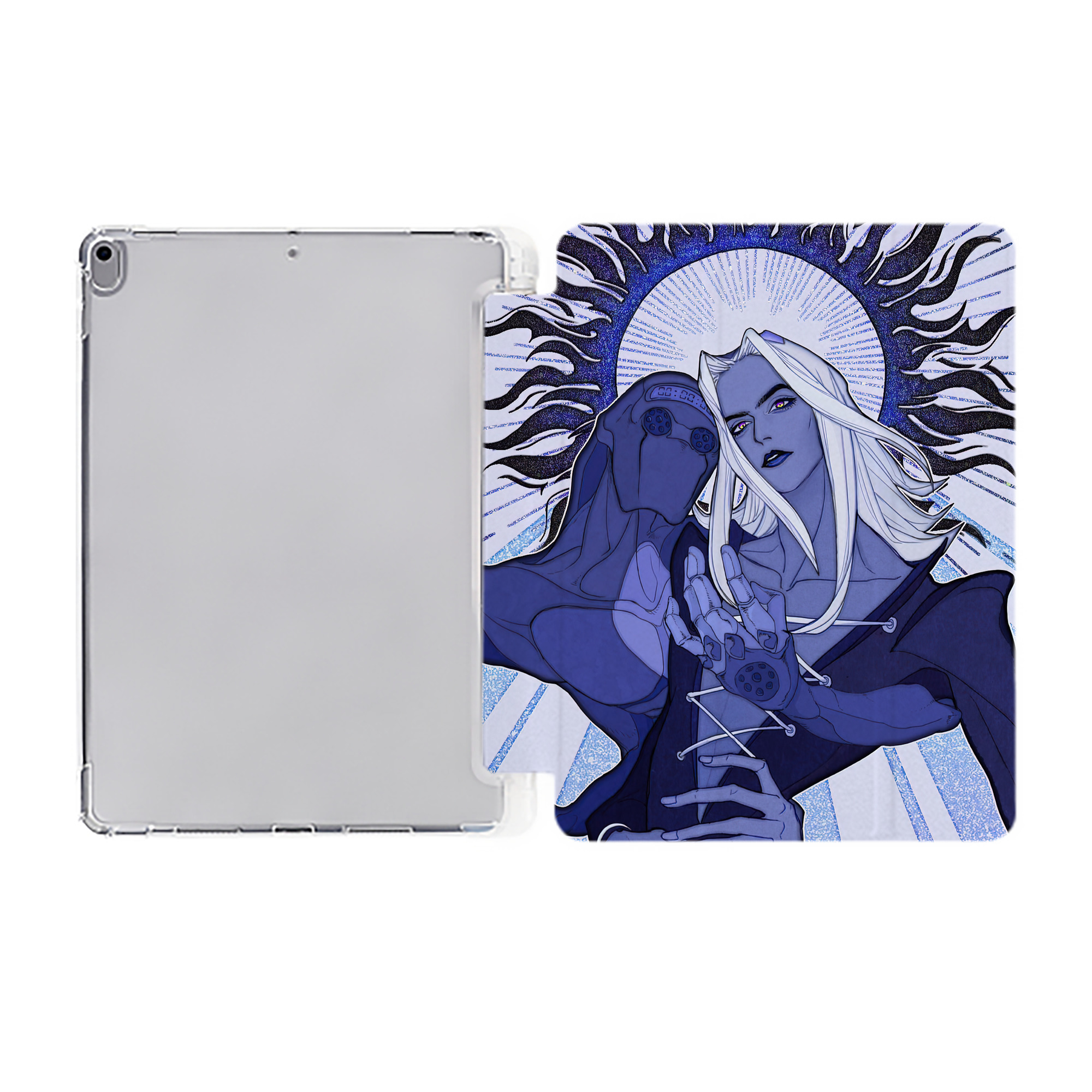 （画像用） ジョジョの奇妙な冒険 JoJo's Bizarre Adventure IPad ケース ペン収納付き 三つ折りスタンド PUレザー×シリコン 対応機種9.5/10.5/10.9インチ